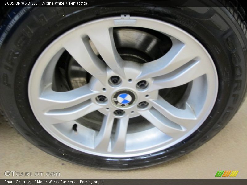 Alpine White / Terracotta 2005 BMW X3 3.0i