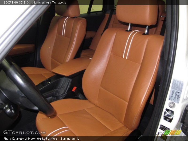 Alpine White / Terracotta 2005 BMW X3 3.0i