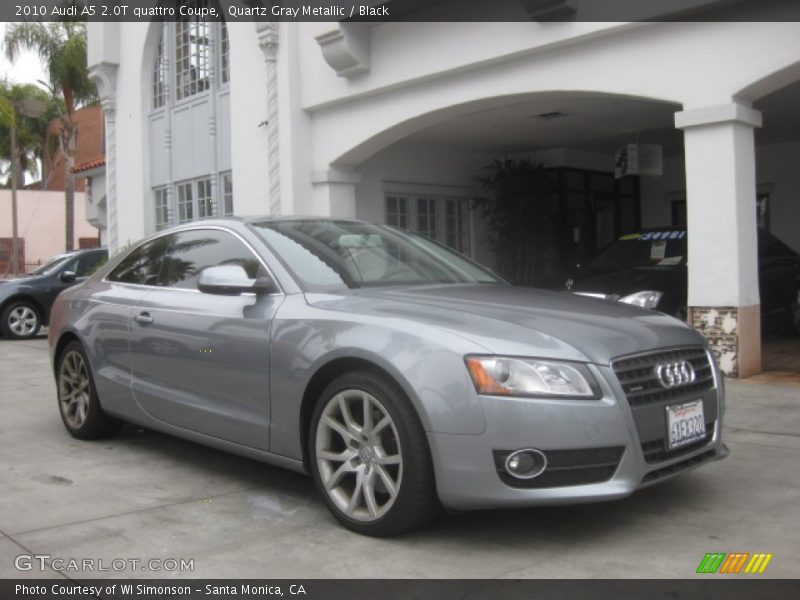 Quartz Gray Metallic / Black 2010 Audi A5 2.0T quattro Coupe