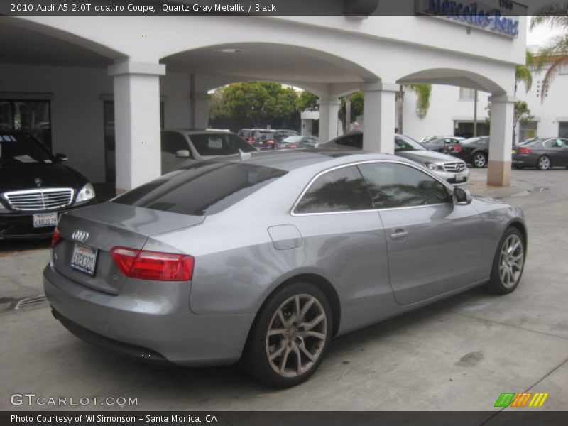 Quartz Gray Metallic / Black 2010 Audi A5 2.0T quattro Coupe