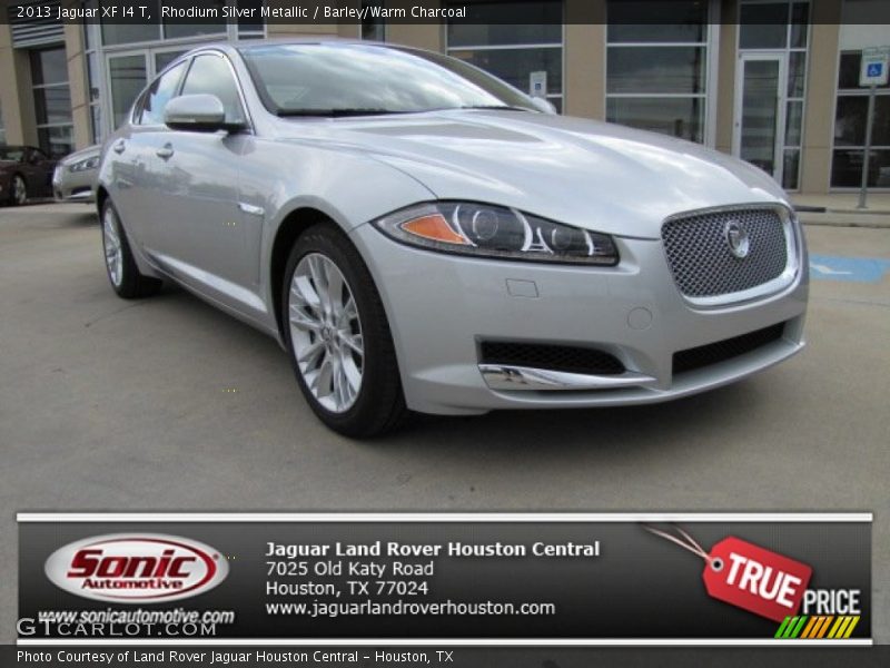 Rhodium Silver Metallic / Barley/Warm Charcoal 2013 Jaguar XF I4 T
