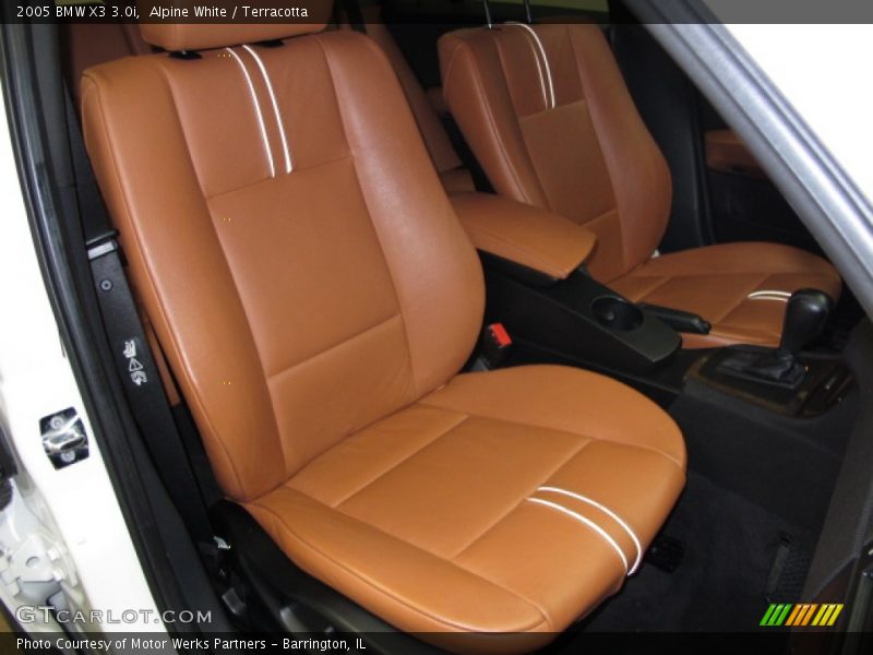 Alpine White / Terracotta 2005 BMW X3 3.0i