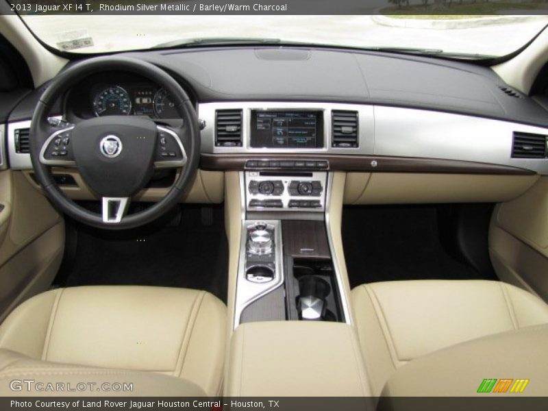 Rhodium Silver Metallic / Barley/Warm Charcoal 2013 Jaguar XF I4 T