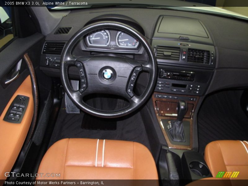 Alpine White / Terracotta 2005 BMW X3 3.0i