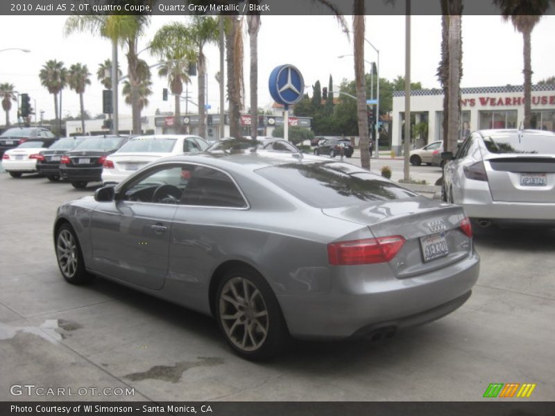 Quartz Gray Metallic / Black 2010 Audi A5 2.0T quattro Coupe