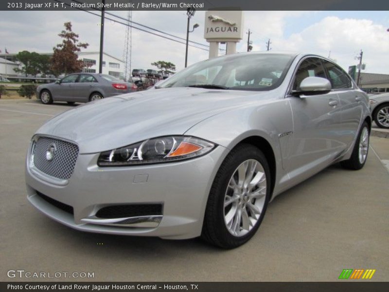 Rhodium Silver Metallic / Barley/Warm Charcoal 2013 Jaguar XF I4 T