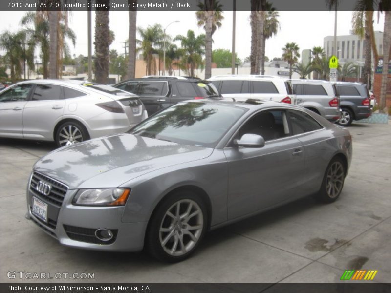 Quartz Gray Metallic / Black 2010 Audi A5 2.0T quattro Coupe