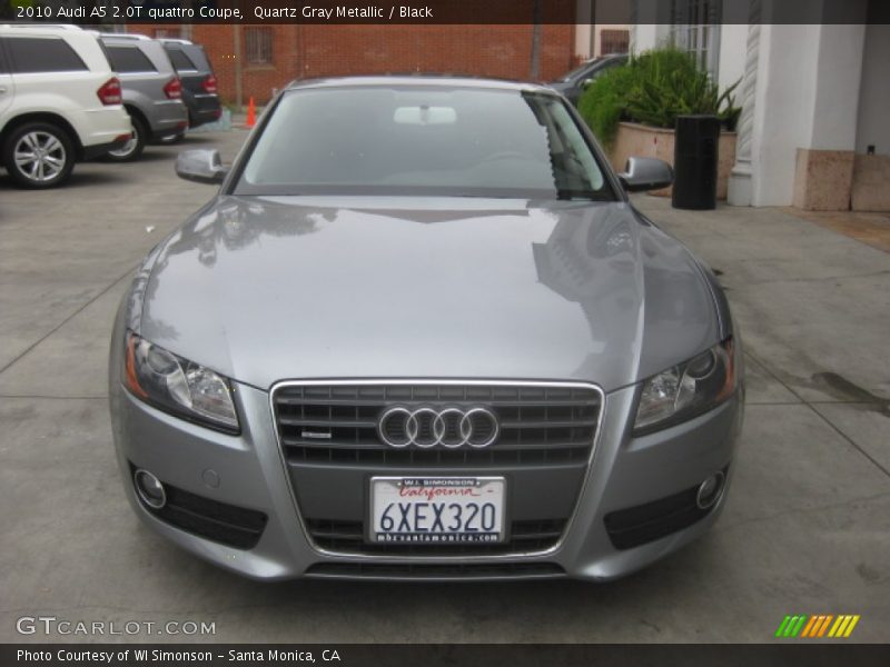 Quartz Gray Metallic / Black 2010 Audi A5 2.0T quattro Coupe