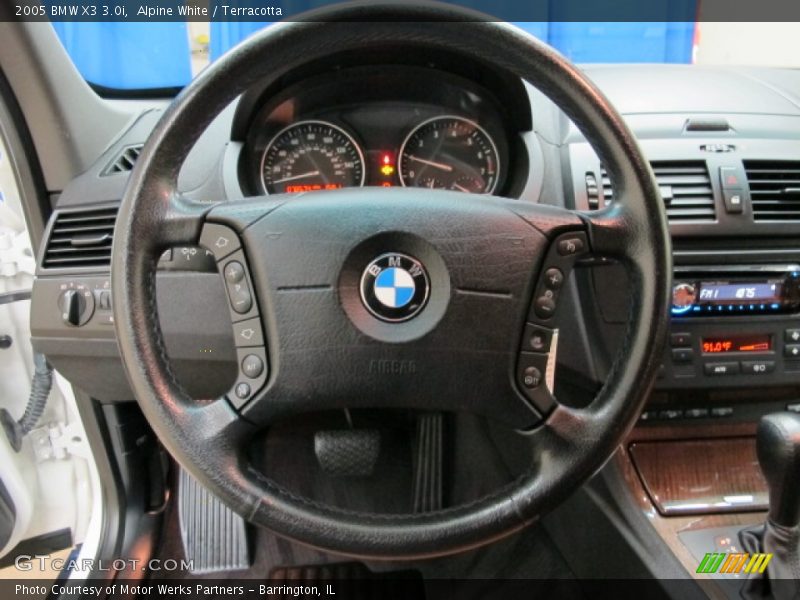 Alpine White / Terracotta 2005 BMW X3 3.0i