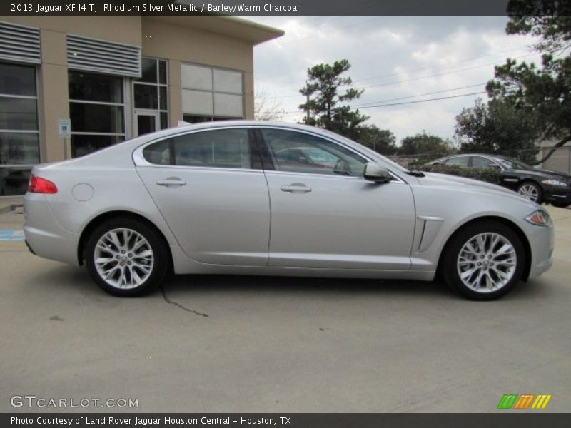 Rhodium Silver Metallic / Barley/Warm Charcoal 2013 Jaguar XF I4 T