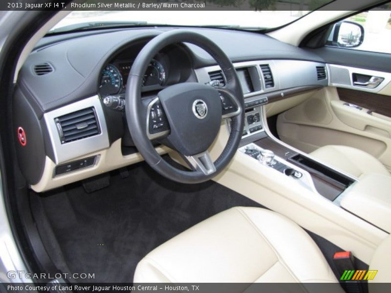 Rhodium Silver Metallic / Barley/Warm Charcoal 2013 Jaguar XF I4 T