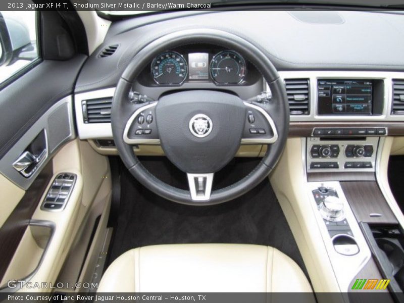 Rhodium Silver Metallic / Barley/Warm Charcoal 2013 Jaguar XF I4 T