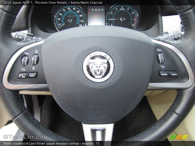 Rhodium Silver Metallic / Barley/Warm Charcoal 2013 Jaguar XF I4 T