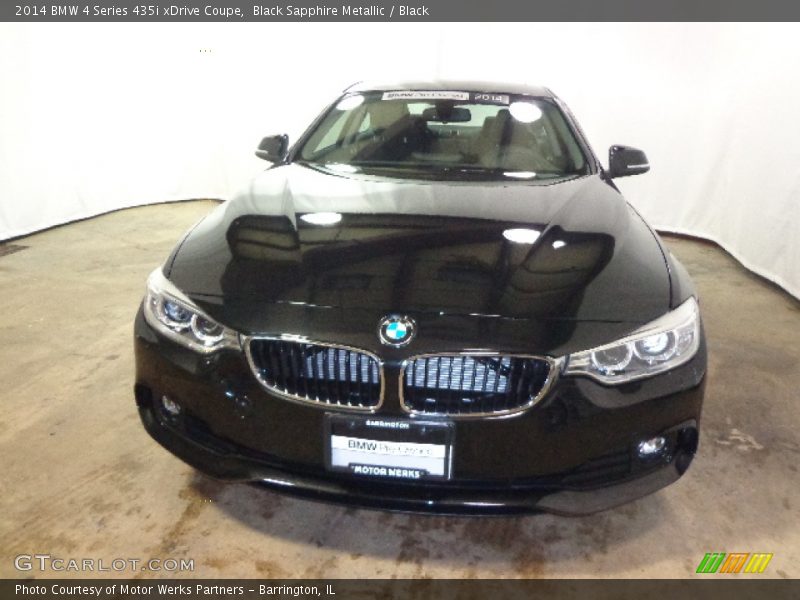Black Sapphire Metallic / Black 2014 BMW 4 Series 435i xDrive Coupe