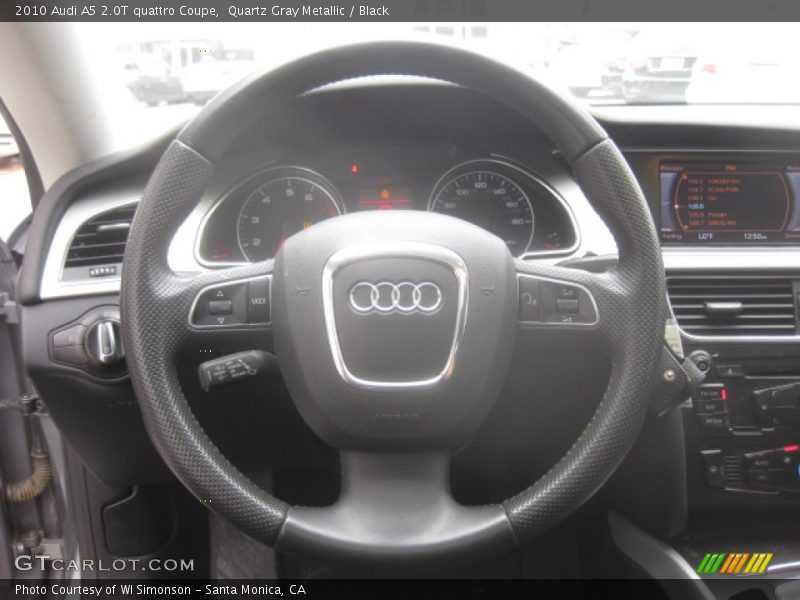 Quartz Gray Metallic / Black 2010 Audi A5 2.0T quattro Coupe