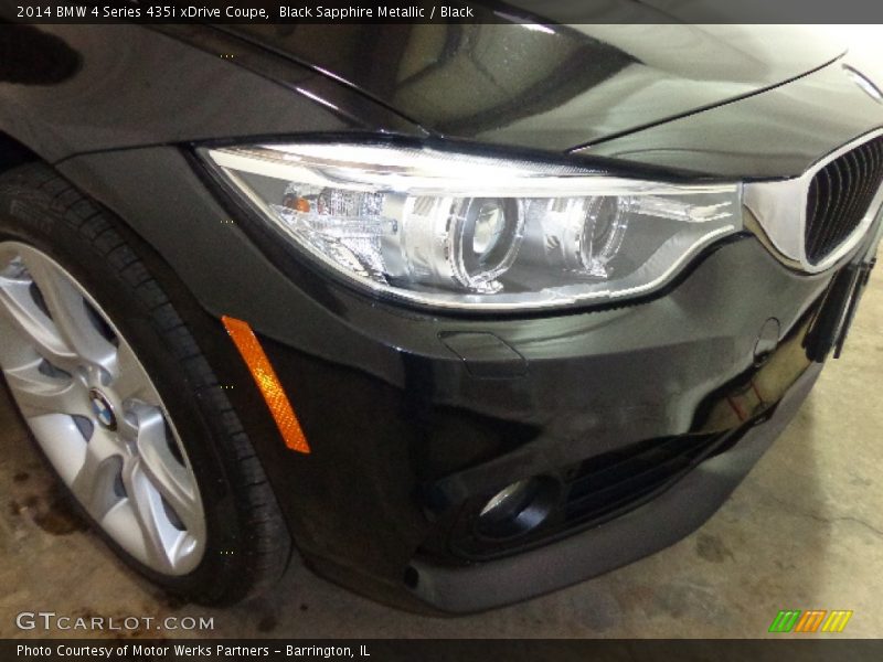 Black Sapphire Metallic / Black 2014 BMW 4 Series 435i xDrive Coupe