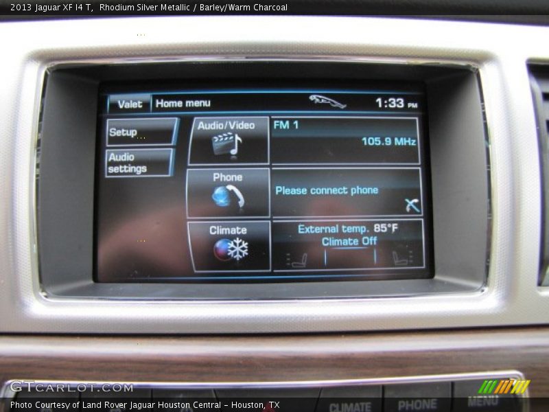 Rhodium Silver Metallic / Barley/Warm Charcoal 2013 Jaguar XF I4 T