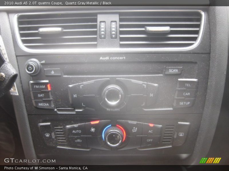 Quartz Gray Metallic / Black 2010 Audi A5 2.0T quattro Coupe