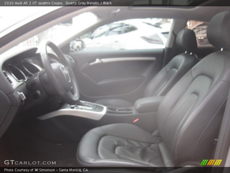 Quartz Gray Metallic / Black 2010 Audi A5 2.0T quattro Coupe