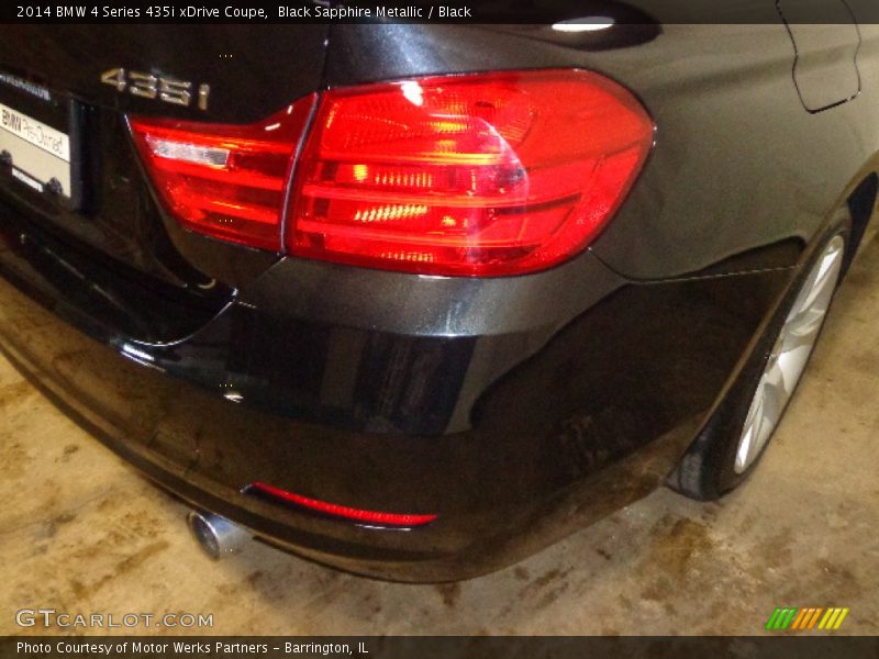Black Sapphire Metallic / Black 2014 BMW 4 Series 435i xDrive Coupe