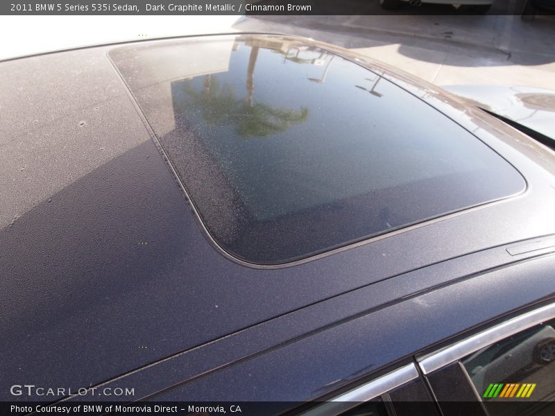 Dark Graphite Metallic / Cinnamon Brown 2011 BMW 5 Series 535i Sedan