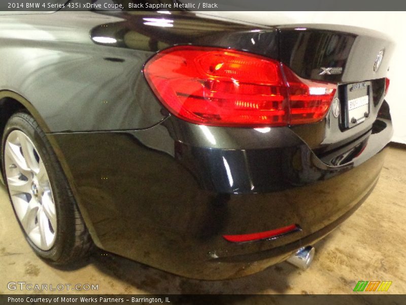 Black Sapphire Metallic / Black 2014 BMW 4 Series 435i xDrive Coupe
