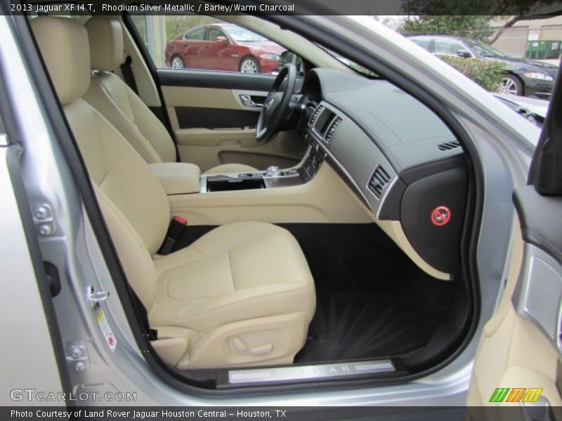 Rhodium Silver Metallic / Barley/Warm Charcoal 2013 Jaguar XF I4 T