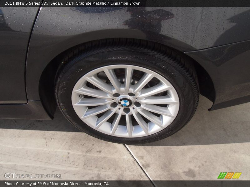 Dark Graphite Metallic / Cinnamon Brown 2011 BMW 5 Series 535i Sedan