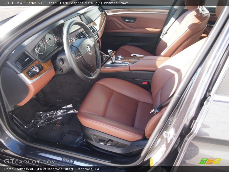 Dark Graphite Metallic / Cinnamon Brown 2011 BMW 5 Series 535i Sedan