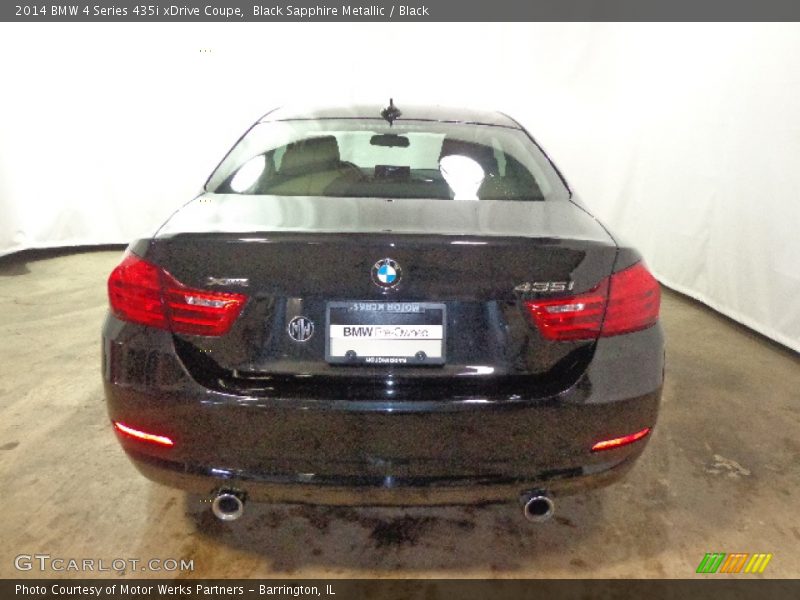 Black Sapphire Metallic / Black 2014 BMW 4 Series 435i xDrive Coupe