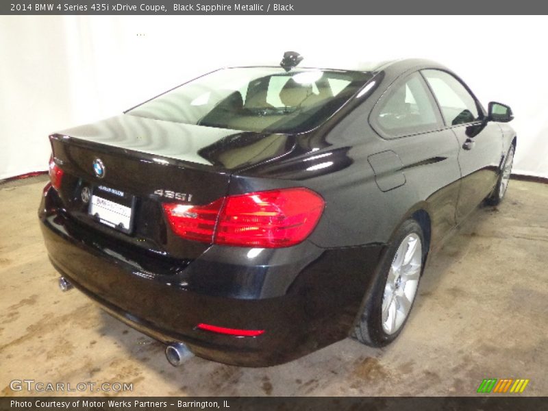 Black Sapphire Metallic / Black 2014 BMW 4 Series 435i xDrive Coupe