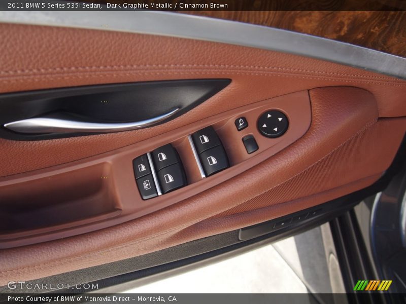 Dark Graphite Metallic / Cinnamon Brown 2011 BMW 5 Series 535i Sedan