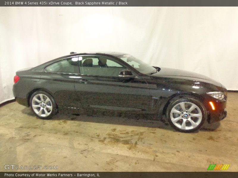 Black Sapphire Metallic / Black 2014 BMW 4 Series 435i xDrive Coupe