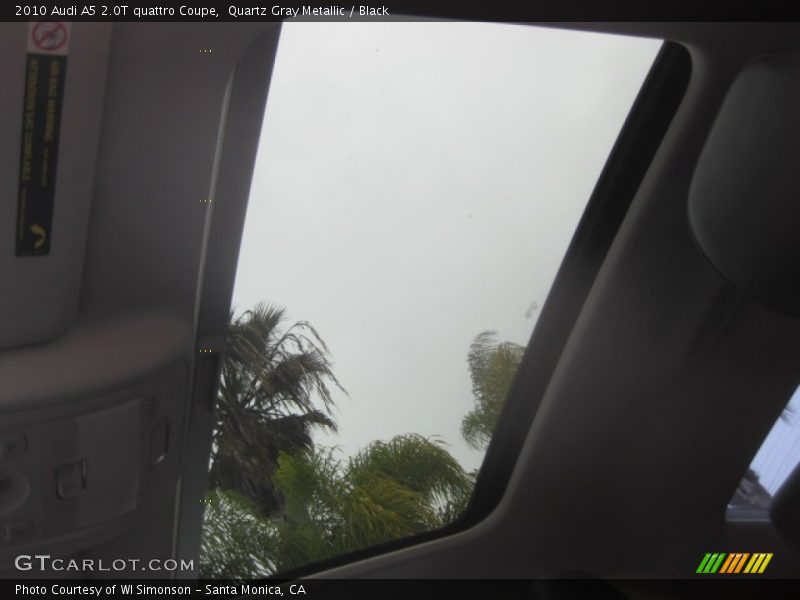 Quartz Gray Metallic / Black 2010 Audi A5 2.0T quattro Coupe