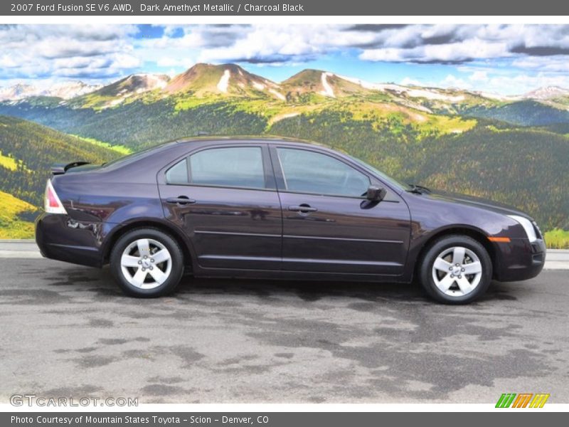 Dark Amethyst Metallic / Charcoal Black 2007 Ford Fusion SE V6 AWD