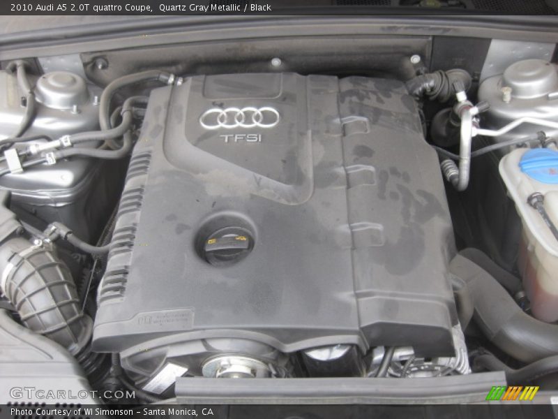 Quartz Gray Metallic / Black 2010 Audi A5 2.0T quattro Coupe