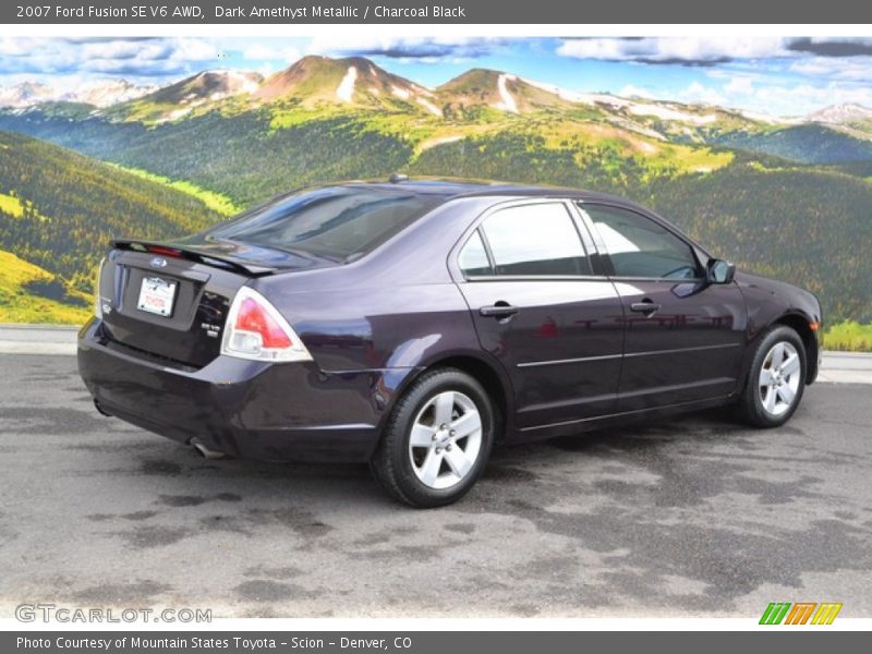 Dark Amethyst Metallic / Charcoal Black 2007 Ford Fusion SE V6 AWD