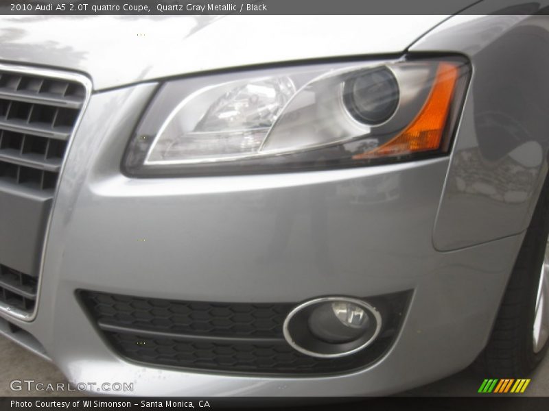 Quartz Gray Metallic / Black 2010 Audi A5 2.0T quattro Coupe