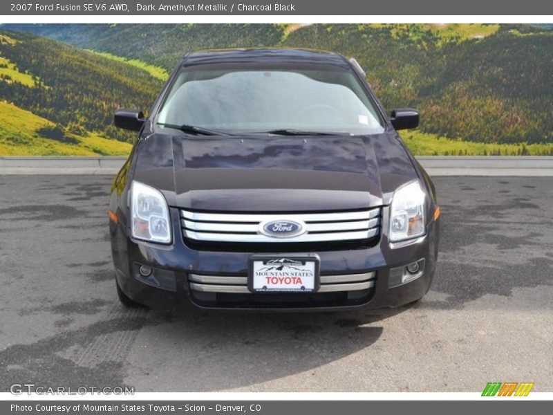 Dark Amethyst Metallic / Charcoal Black 2007 Ford Fusion SE V6 AWD
