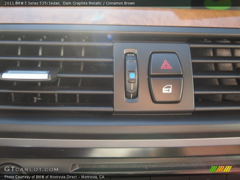 Dark Graphite Metallic / Cinnamon Brown 2011 BMW 5 Series 535i Sedan