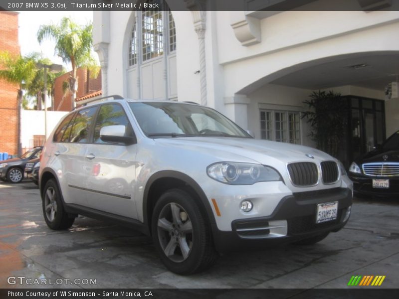 Titanium Silver Metallic / Black 2007 BMW X5 3.0si