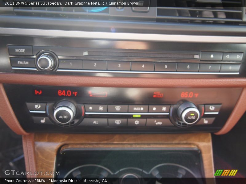 Dark Graphite Metallic / Cinnamon Brown 2011 BMW 5 Series 535i Sedan