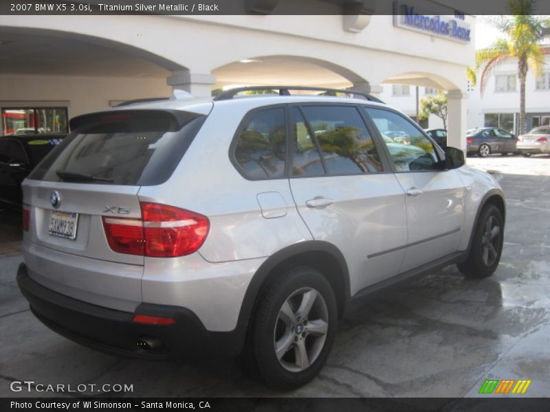 Titanium Silver Metallic / Black 2007 BMW X5 3.0si
