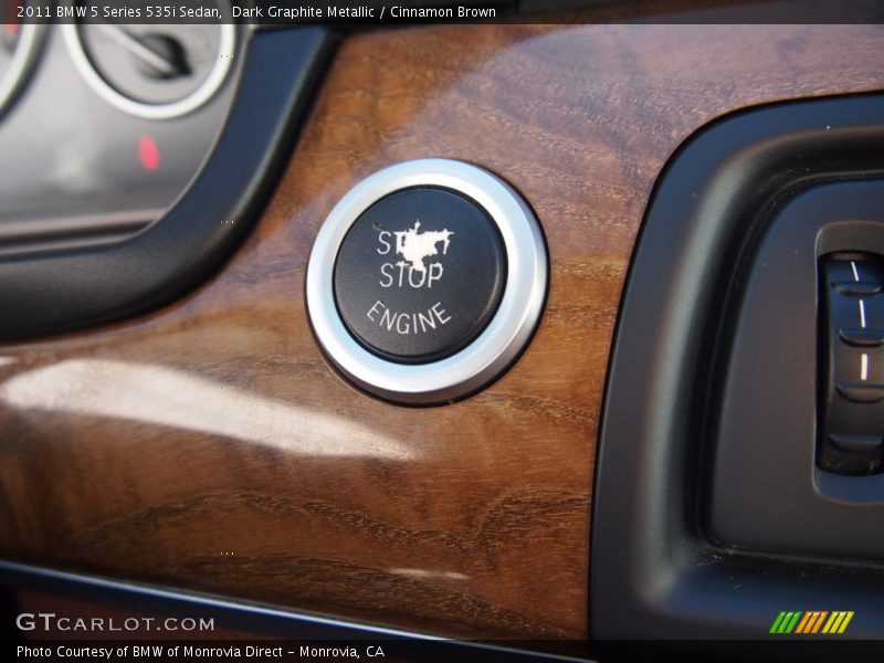 Dark Graphite Metallic / Cinnamon Brown 2011 BMW 5 Series 535i Sedan
