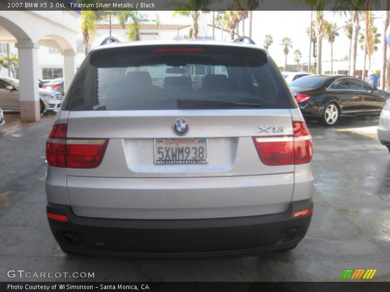 Titanium Silver Metallic / Black 2007 BMW X5 3.0si