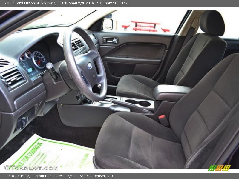 Dark Amethyst Metallic / Charcoal Black 2007 Ford Fusion SE V6 AWD