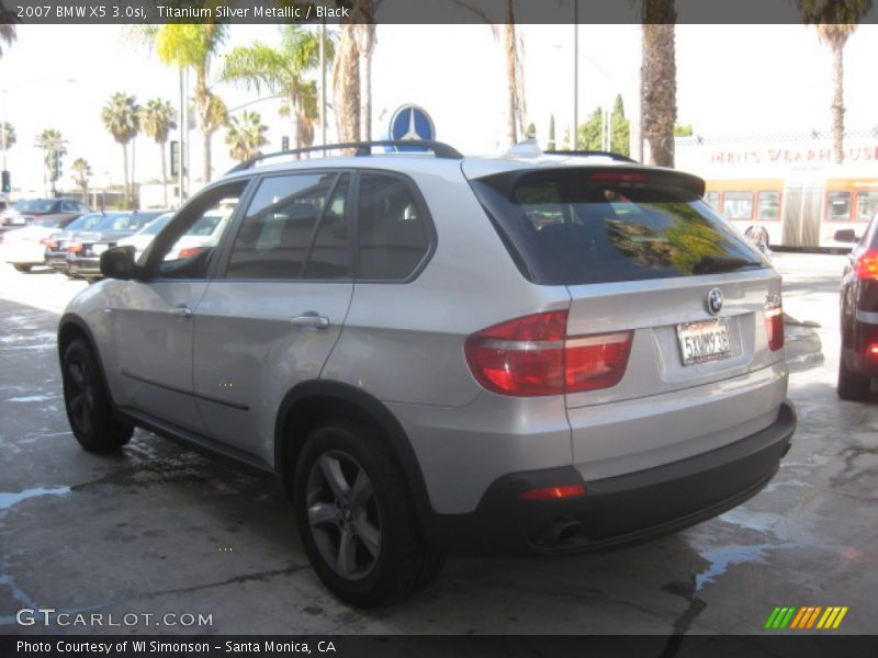 Titanium Silver Metallic / Black 2007 BMW X5 3.0si