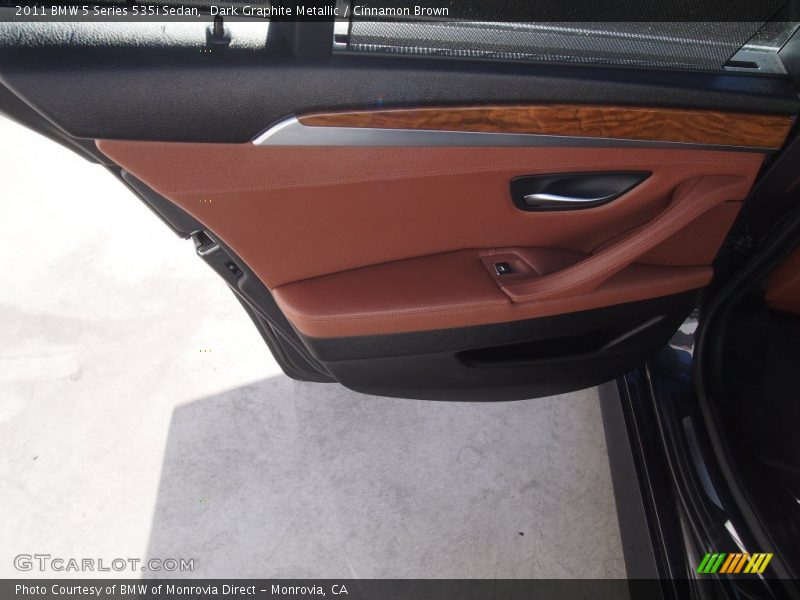 Dark Graphite Metallic / Cinnamon Brown 2011 BMW 5 Series 535i Sedan