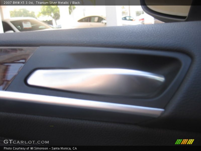 Titanium Silver Metallic / Black 2007 BMW X5 3.0si