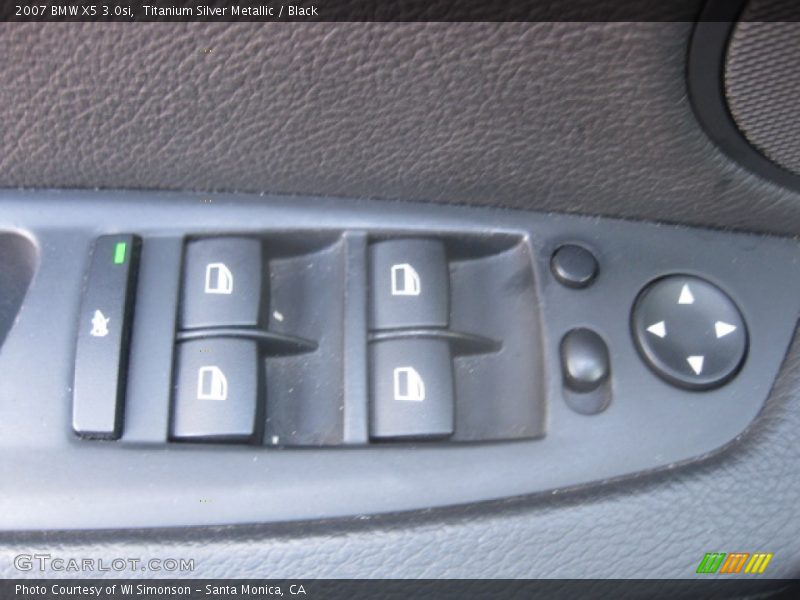 Titanium Silver Metallic / Black 2007 BMW X5 3.0si
